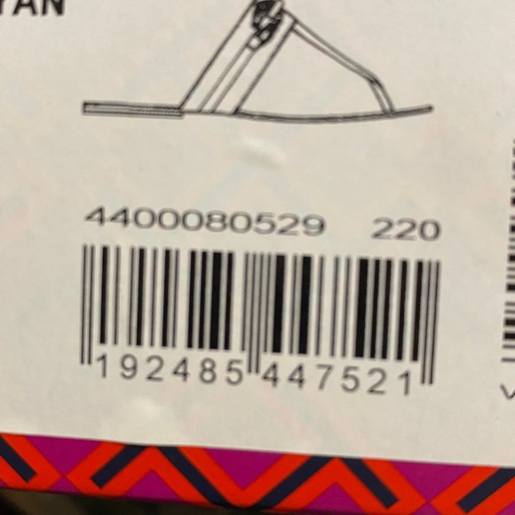 Tory Burch Flat Jessa Thong Sandal NIB Size 5 Perfect Navy Calf Leather - Picture 6 of 6